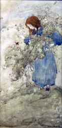 Ragazza e farfalla