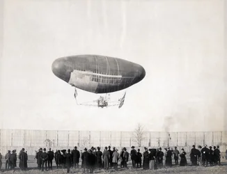 Dirigibile Francois in volo dal Dipartimento dei Trasporti alla Fiera mondiale del 1904