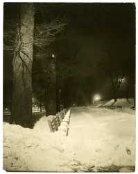 Il Mall di notte, Boston, Mass, USA, c.1902-10