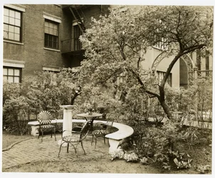 Club delle donne ingegnere Washington Square North?, Greenwich Village, New York, USA, c.1939-40