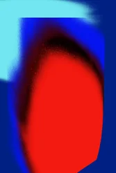 Rosso fluido, blu, astratto
