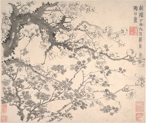 Fiori di pruno, datato 1757