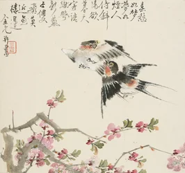 Una coppia di rondini, 1857
