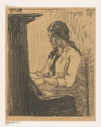 Laura Bacot che suona il pianoforte