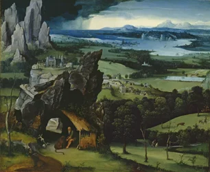 Paesaggio con san Girolamo