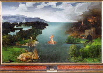 Paesaggio con Caronte che attraversa lo Stige, 1515-1524 circa (olio su tavola)
