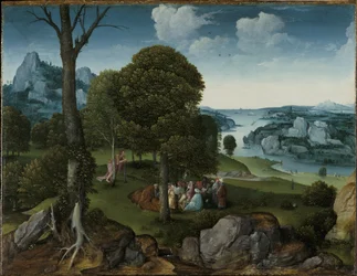 Paesaggio con la predica di Giovanni Battista
