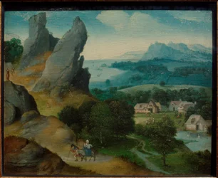Paesaggio con la fuga in Egitto