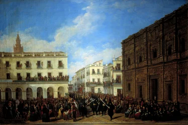 Processione della Settimana Santa a Siviglia, 1853 (dipinto a olio)