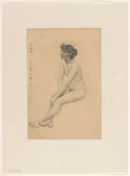 Nudo femminile seduto