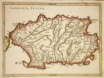 Mappa della regione Sardegna