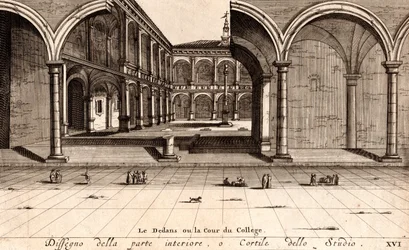 Il cortile interno del Palazzo dell