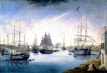 Porto di Mahon con navi