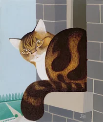 Gatto su un Davanzale
