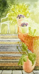 Giardino di Cynthia; Scale e pentole, 2009