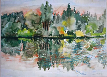 Il lago al tramonto, Bremes les Ardres