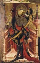 San Sebastiano e Crocifissione. c.1417-25