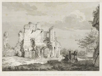 Compagnia presso le rovine dell