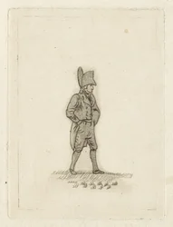 Uomo con cappello a tesa larga