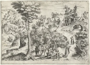 Paesaggio con il buon samaritano