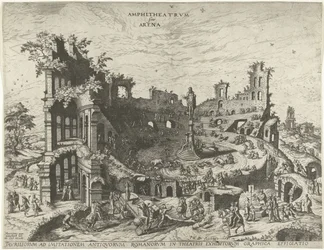 Corrida nelle rovine di un anfiteatro