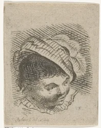 Testa di ragazzo con cappello