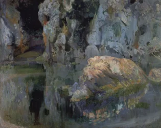 El roc de l’estany