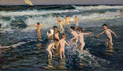 Bagnare i bambini, 1899