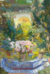 Il cortile della casa di Sorolla