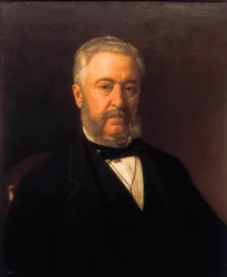 Ritratto di Ramon Campoamor (1817-1901), poeta romantico. Anni 1870. Ateneo di Madrid.