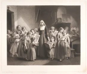 Una scuola di ragazze di campagna