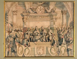 Omaggio agli imperatori Albrecht II, Friedrich III, Maximilian I e Karl V
