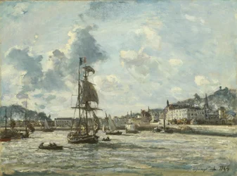 Ingresso al porto di Honfleur, 1863-64
