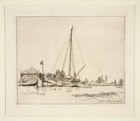 La barca ormeggiata