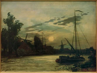Paesaggio al tramonto