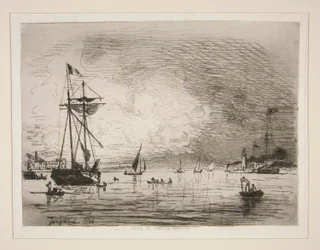 Uscita dal porto di Honfleur