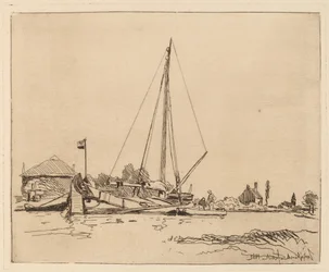 La barca ormeggiata