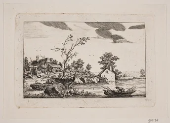 Paesaggio presso un lago