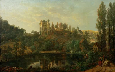 Vista delle rovine del castello di Tharandt