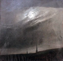 Tedesco: Mondnacht über Dresden Notte di luna su Dresda