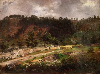 Strada vicino a Pillnitz