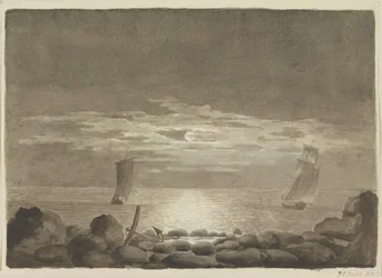 Due navi al chiaro di luna