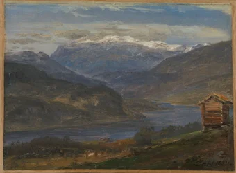 Veduta di Hjelle nel Valdres