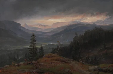 Veduta su Hallingdal, 1844