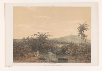 Veduta di Tjileboet (serie Giava secondo i dipinti e disegni di A. Salm)