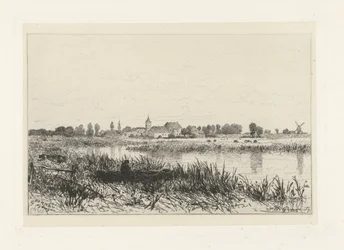 Veduta di un fiume vicino a Bemmel