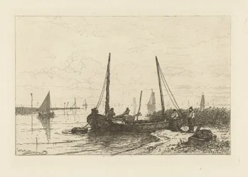 Vista sul Zuiderzee vicino a Spakenburg