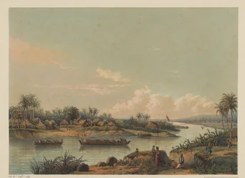 Veduta del fiume Solo a Giava
