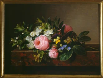 J.L.Jensen, Natura morta con rose