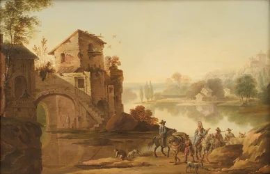 Paesaggio in stile italiano